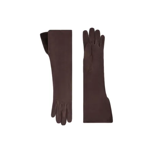 AMANI Перчатки из овечьей кожи женские коричневые