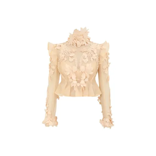 Zimmermann Бежево-желтые Женские Рубашки