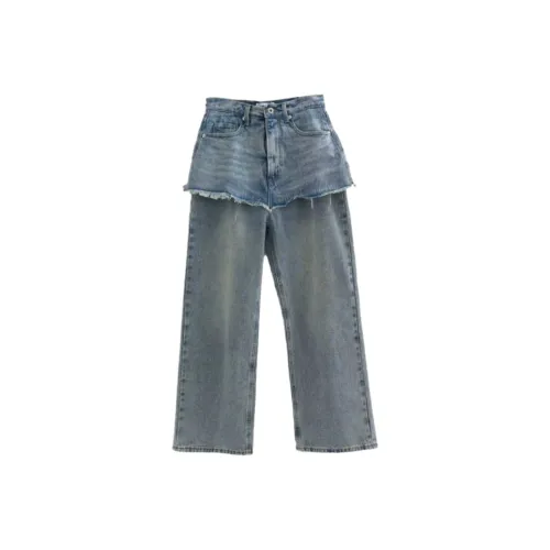 LOWEAR Cutting Юбка Denim Брюки Jeans Женские