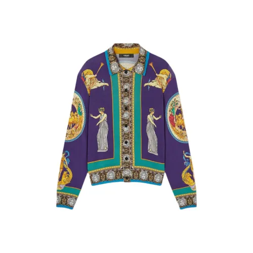 VERSACE Фиолетовые Мужские Рубашки