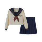 Комплект одежды (Длинный рукав топ + Короткая юбка)