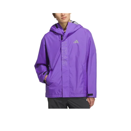Adidas Повседневный Фиолетовый Унисекс Куртки