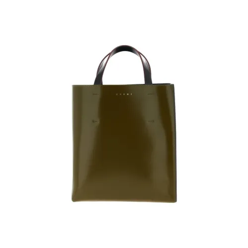 MARNI Museo Телячья кожа Тоут Сумка Сумка для покупок Сумка Маленькая Женская Зеленая