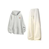 Светлый Фотиния Серый Топ + Бежевый Абрикос Штаны