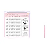 6-рядные накладные ресницы [10 мм] + новинка: кусачки для накладных ресниц