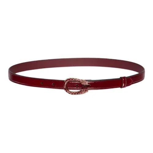 GUCCI Лакированная кожа Ремни Женские Красный 2CM