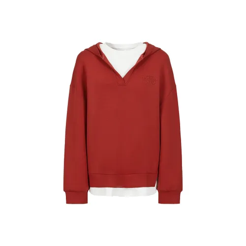 JZ. ANNAKRO Оранжевый Красный Женский Свитшот