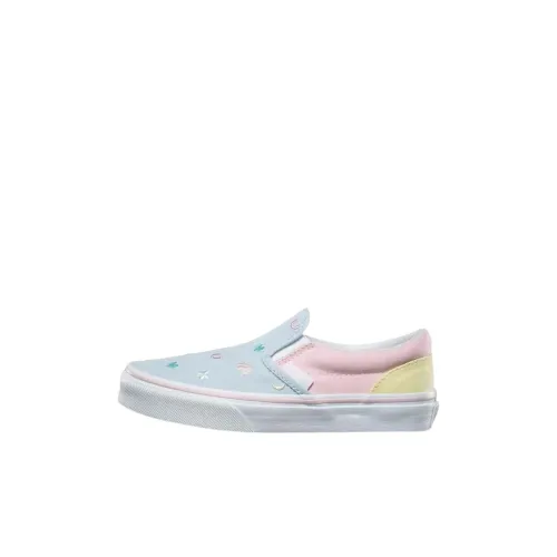 Vans Classic Slip On Детские Скейтбординги Синий Розовый Малыш