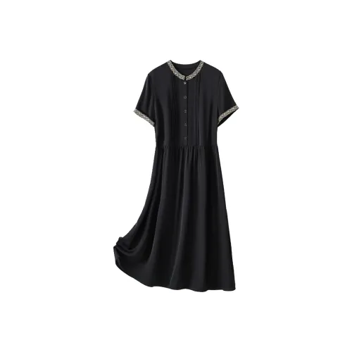 JINJU Женские Короткие Платья с Длинными Рукавами