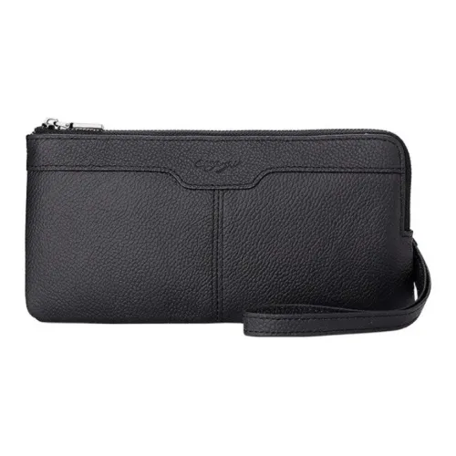 QIAJIAN Кошелек из натуральной коровьей кожи мелочь стандартный унисекс разноцветный