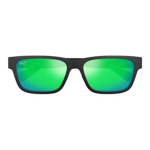 Maui Jim Пластик Квадратные Солнцезащитные очки Мужские Черные