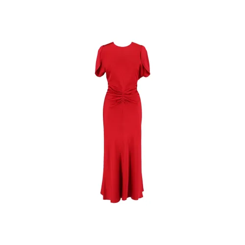 VICTORIA BECKHAM Короткое платье с короткими рукавами женское