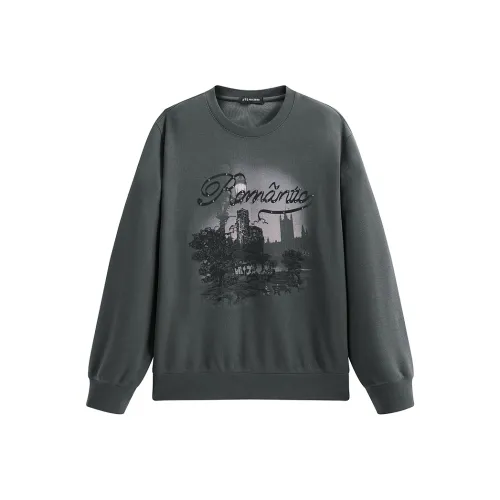 PEACEBIRD MEN Принт Мода Флок Мужской Свитшот