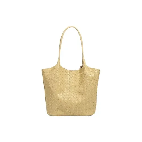 DIFFERENT FACES ПУ (полиуретан) Тоут Сумка Сумка для покупок Сумка на плечо Женская Желтая