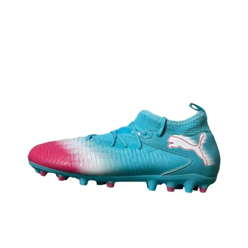 PUMA FUTURE 8 MATCH Slip-resistant Abrasion-resistant Breathable MID Football Cleats Kids Blue Teenagers PUMA FUTURE 8 MATCH Противоскользящий Устойчивый к истиранию Дышащий MID Футбольные бутсы для детей Синий Подростки