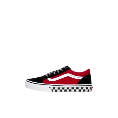 Vans Old Skool Детские Скейтбординги Красный Черный Малыш