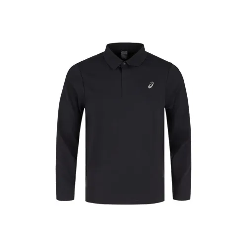 ASICS Мужское Поло Черное