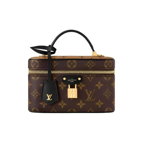 LOUIS VUITTON Vanity Кожа Ручной Мультизакладочная Косметичка Женская Коричневая