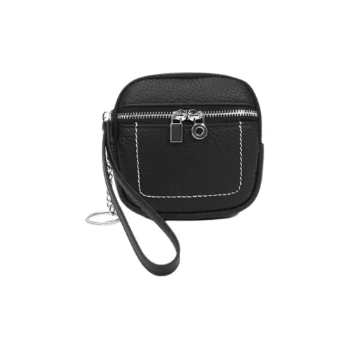 QIAJIAN Кошелек из натуральной коровьей кожи мелочь стандартный унисекс разноцветный