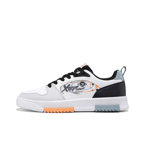 XTEP Амортизация Легкий Низкий Топ Скейтборд Кроссовки Мужские Белый Серый Черный