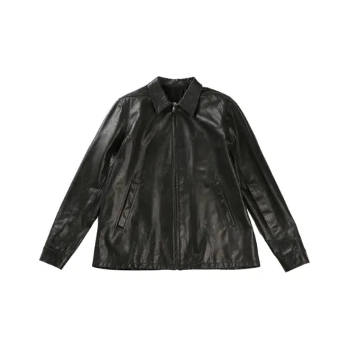 RICK OWENS совместный бренд RO кожаная куртка мужская