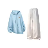 Топ Sky Blue + Штаны Light Photinia Серый