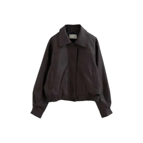 LOWEAR Mild Кожа Crop Блоузон JUMPER Куртка Женская