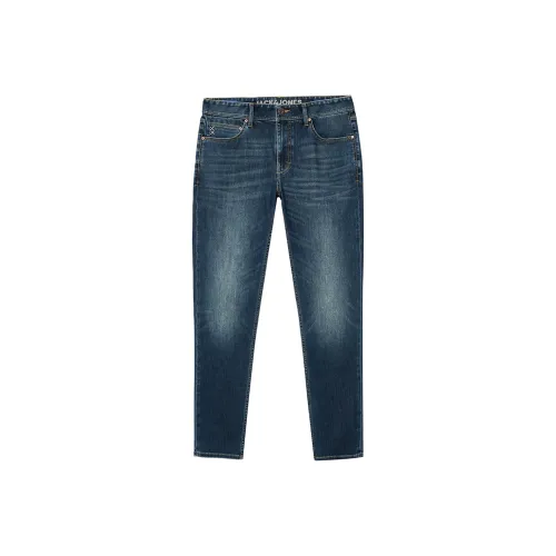 JACK JONES E41 Medium Denim Blue Men's Jeans JACK JONES E41 Средний деним синий мужской джинсы