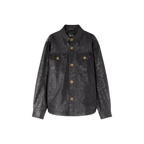 VERSACE Мужские Черные Рубашки