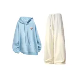 Топ Sky Blue + Бежевый Абрикос Штаны