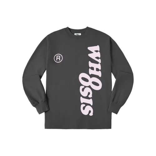 WHOOSIS Серый Розовый Унисекс T-рубашки