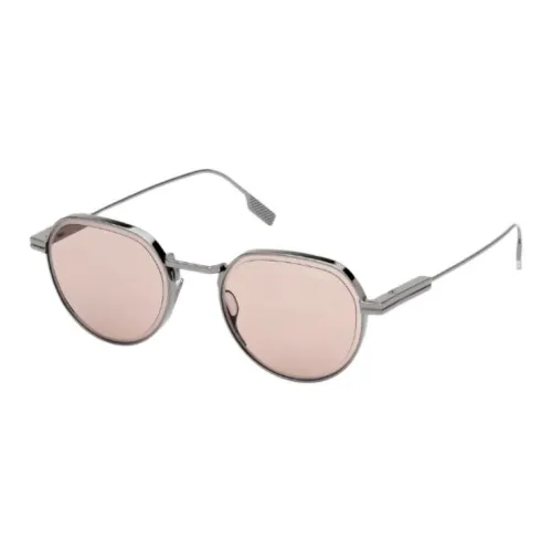 Zegna Металл Круглые Солнцезащитные очки Унисекс Бронза