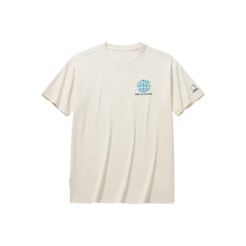 ANTA Короткий рукав T-рубашки унисекс Oats кремово-серый