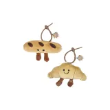 2 шт Мультяшный С наполнителем Резиновый Пуговица-Сумка-полумесяц+Багет