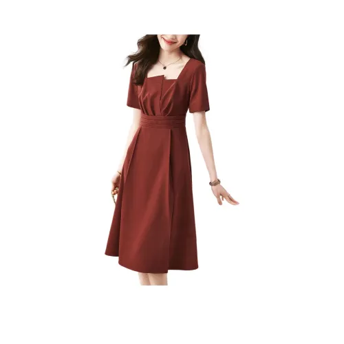 Mo Han Yi Mei Короткий рукав Платье Женское