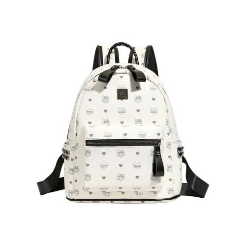 G.DUCKKIDS ПУ (полиуретан) Рюкзаки Черный Белый Белый Розовый Коричневый