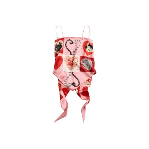 DITB Красный Розовый Женский Топ