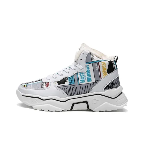 PLAY COBBLER Покрытие Термическое Устойчивое к истиранию Амортизация Устойчивость к абразивным воздействиям Высокий Топ Скейтборд Кроссовки Унисекс