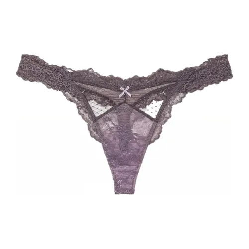 Victoria'S SecretVICTORIA'S Secret Стринг Женские 1 упаковка Фиолетовый Серый
