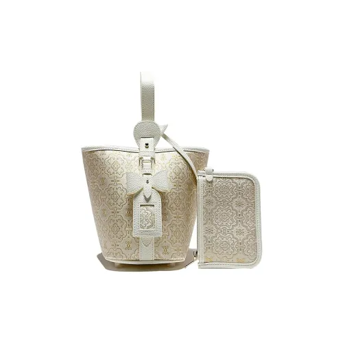 ESNSY Zhuangjin Ведрообразная сумка Женская белая