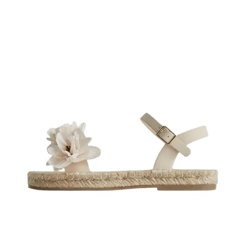 ZARA One Ремень Сандалии Женские Светло-Бежево-Желтые