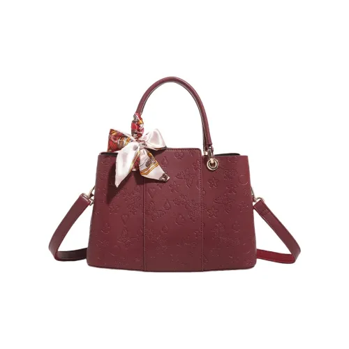 PESASRIE Сумка через плечо из синтетической микрофибры сумка на плечо сумка для женщин бордовый бежевый абрикос