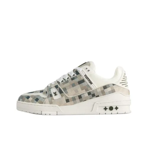 LOUIS VUITTON Тренер Хай Топ Скейтборд Кроссовки Мужские Белые