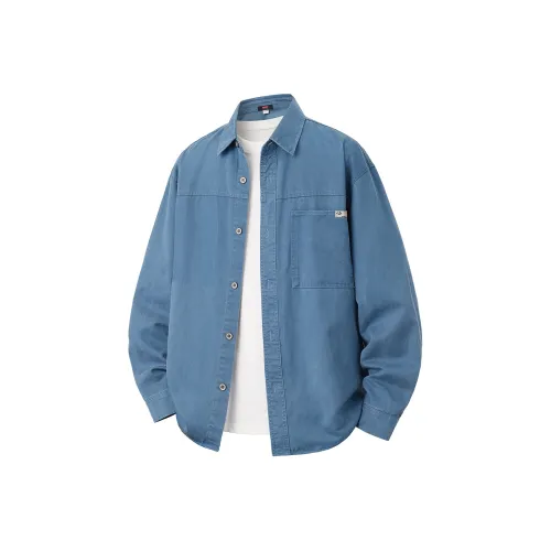 BALENO Темно-синий, зеленый, мужские рубашки