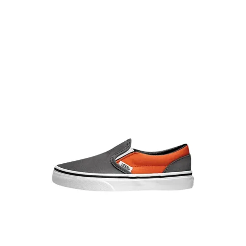 Vans Classic Slip On Детские Скейтбординги Серый Оранжевый Детский