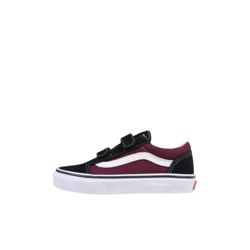 Vans Old Skool Детские Скейтбординги Красный Черный Малыш