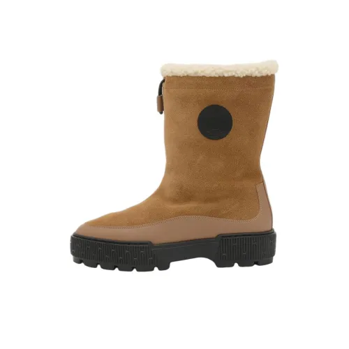 HERMES Journey Ankle Длина Сноубутсы Женские Коричневый