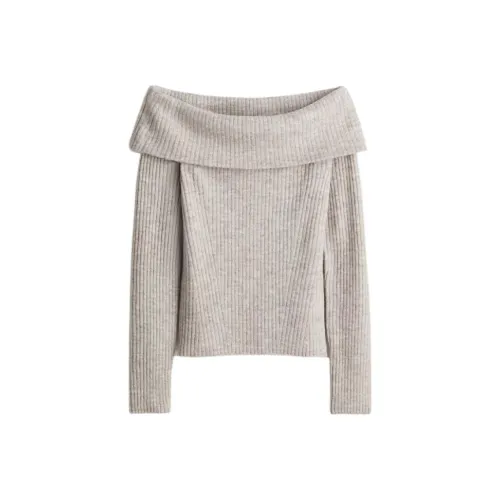 H&M Бежевый Смешанный Цвет Женский Трикотаж