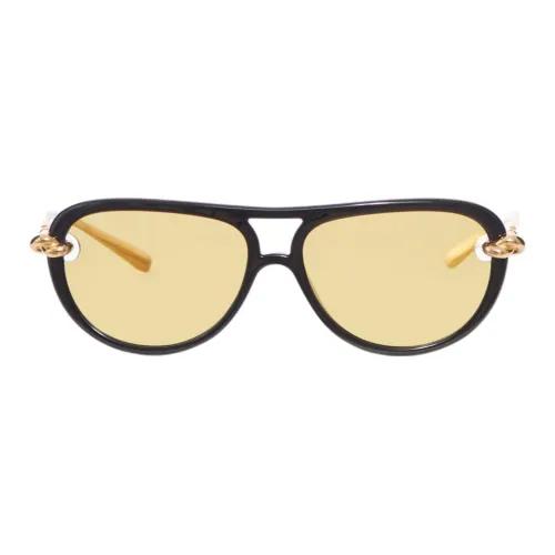 Bottega Veneta Aviator Солнцезащитные очки Женские Черные