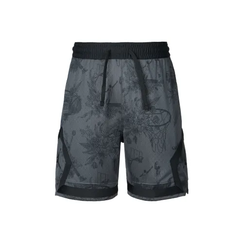 Джордан Мужской Dri Fit Printed Ромб Шорты Повседневные шорты Мужской Черный